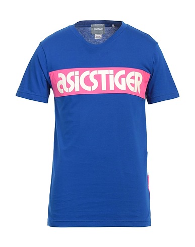 ASICS TIGER Camiseta Azul marino 100% Algodón, Poliamida