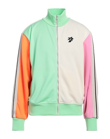 PALM ANGELS Sweatshirt Lime green 100% Recycled polyester, Elastane