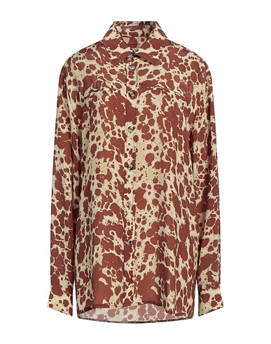 NANUSHKA Shirts Brown 100% Cupro