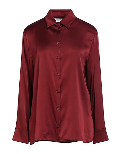 MAX MARA Camicie e bluse tinta unita LEISURE Cioccolato 93% Seta, 7% Elastan