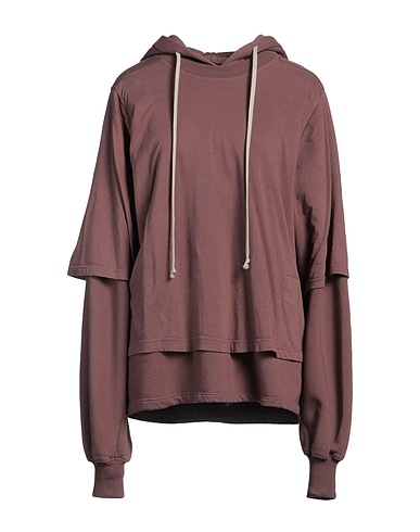 DRKSHDW by RICK OWENS Hooded track jacket  Mauve 100% Cotton