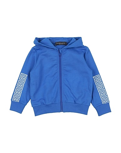 VERSACE YOUNG Felpa Blu 100% Cotone, Elastan