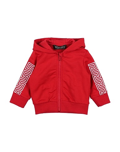 VERSACE YOUNG Felpa Rosso 100% Cotone, Elastan