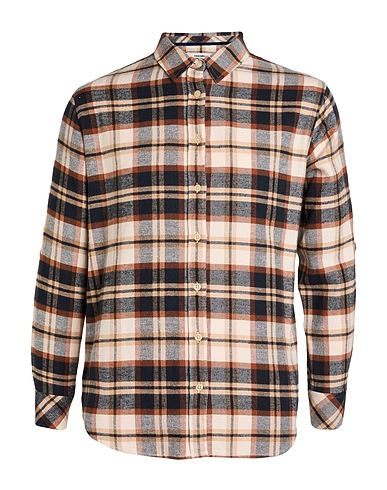 FRED MELLO Checked shirt Beige 100% Cotton