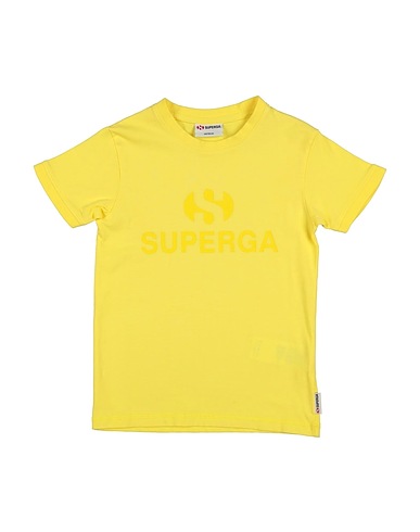 SUPERGA T-shirt Yellow 100% Cotton