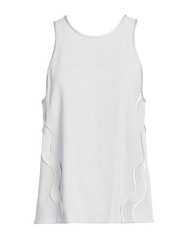 EMPORIO ARMANI Top Light grey 70% Acetate, 30% Viscose, Polyester