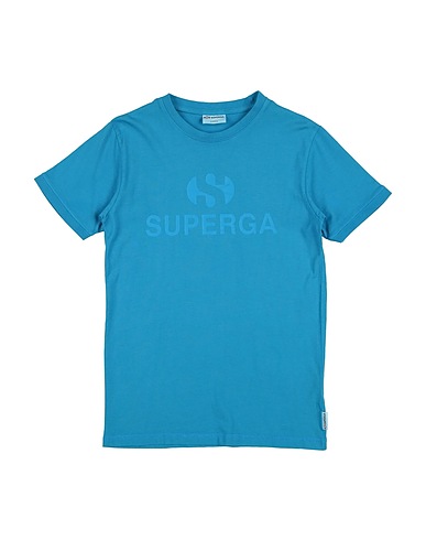 SUPERGA T-shirt Azure 100% Cotton