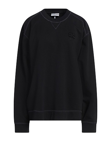GANNI Sweatshirt Black 100% Organic cotton