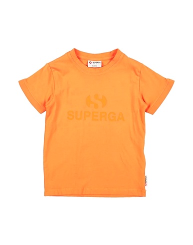 SUPERGA T-shirt Arancione 100% Cotone