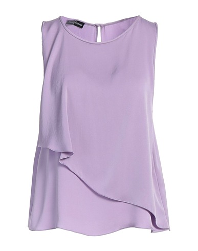 EMPORIO ARMANI Top Lilla 94% Seta, 6% Elastan