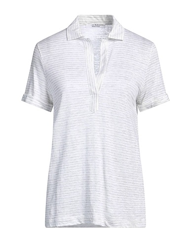 AMINA RUBINACCI Polo Grigio chiaro 86% Lino, 14% Cotone
