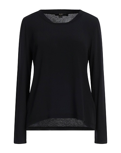 SEVENTY VENEZIA Top Black 50% Cotton, 50% Modal, Acetate, Silk
