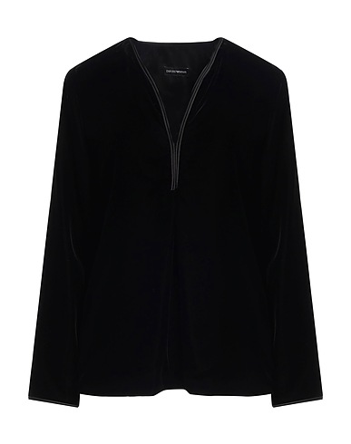 EMPORIO ARMANI Top Black 65% Viscose, 35% Cupro, Polyester