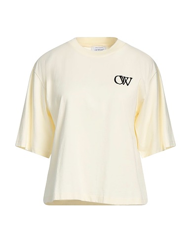 OFF-WHITE™ Basic T-shirt Cream 100% Cotton