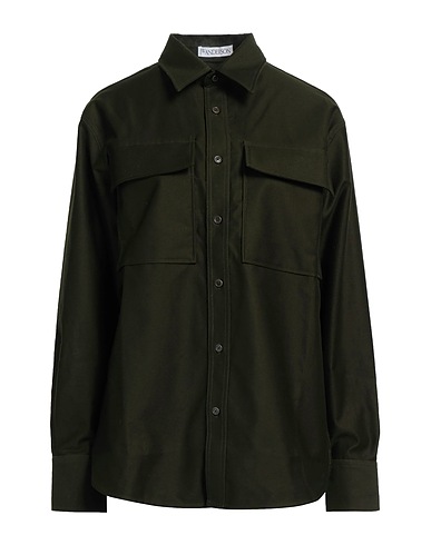 JW ANDERSON Solid colour shirts & blouses Military green 100% Cotton