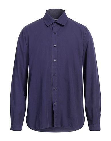 LABO.ART Solid colour shirt Navy blue 100% Cotton