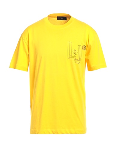 LIU •JO MAN T-shirt Yellow 100% Cotton