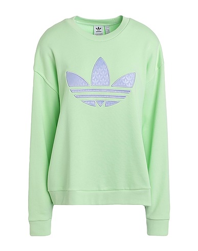 ADIDAS ORIGINALS Sweatshirt MONOGRAM SWEAT
 Light green 58% Cotton, 27% Recycled polyester, 15% Recycled cotton
