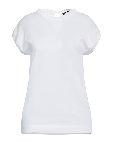 ALPHA STUDIO Pullover THE FINE ESSENTIALS BIANCO 100% Coton