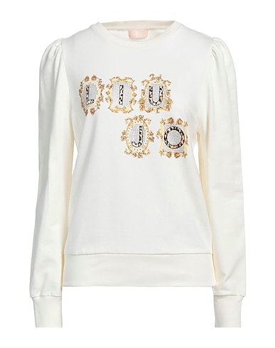 LIU •JO Sweatshirt White 95% Cotton, 5% Elastane