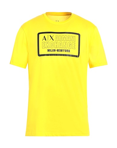 ARMANI EXCHANGE T-shirt Giallo 100% Cotone Pima