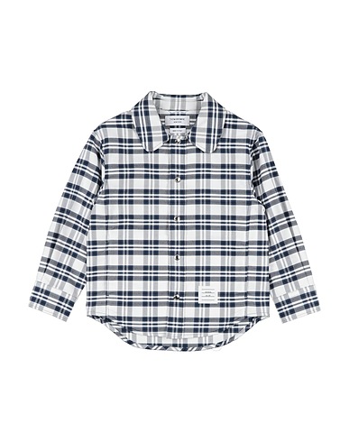 THOM BROWNE Hemd mit Muster Weiß 100% Baumwolle