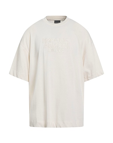 EMPORIO ARMANI T-shirt Cream 100% Cotton