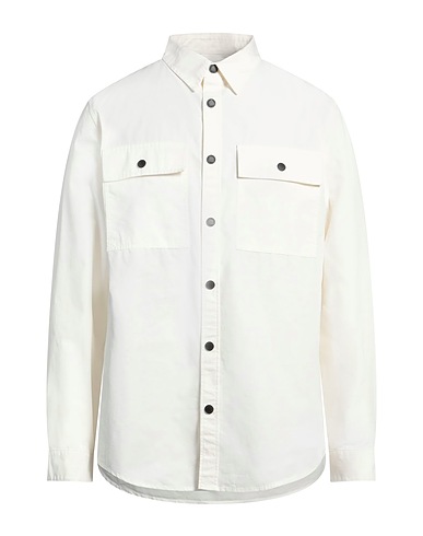 KARL LAGERFELD Solid colour shirt White 100% Cotton