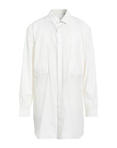 RICK OWENS Solid colour shirt White 100% Cotton