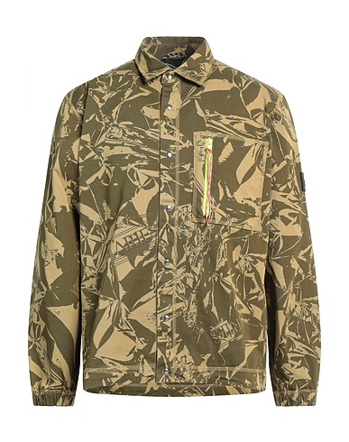 ARIES Patterned shirt Military green 100% Cotton
