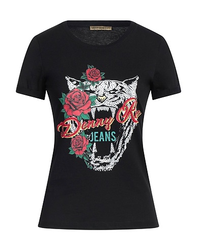 DENNY ROSE T-shirt Black 100% Cotton