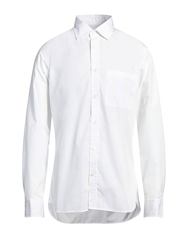 BURBERRY Solid color shirt White 100% Cotton