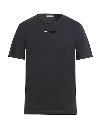 GREY DANIELE ALESSANDRINI Basic T-Shirt 100% Cotton
