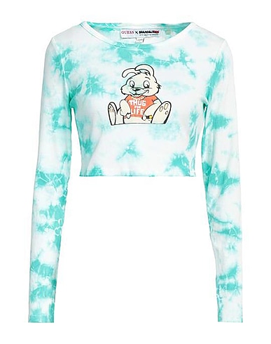 GUESS Haut court 98% Coton, 2% Élasthanne