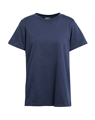 A.P.C. Basic T-Shirt Midnight blue 100% Cotton