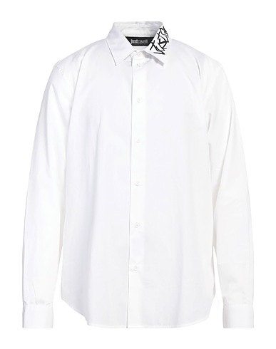JUST CAVALLI Shirts White 100% Cotton