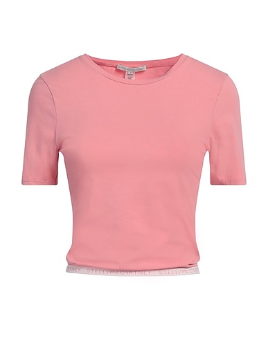 STELLA McCARTNEY Crop top Pink 93% Cotton, 7% Elastane
