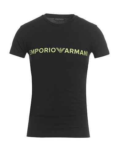 EMPORIO ARMANI Undershirt UNDERWEAR Black 95% Cotton, 5% Elastane