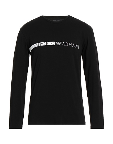EMPORIO ARMANI Undershirt Black 95% Cotton, 5% Elastane