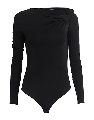 VERSACE TOPWEAR Black 95% Viscose, 5% Elastane