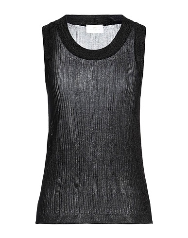 NENETTE Top Black 72% Viscose, 28% Metallic fiber
