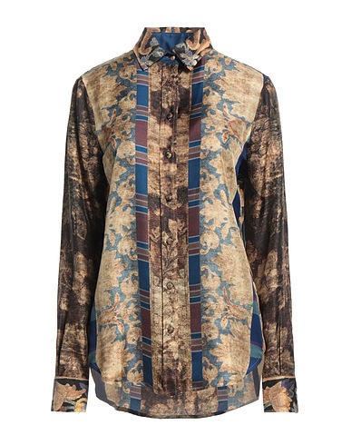PIERRE-LOUIS MASCIA Patterned shirts & blouses Beige 100% Silk