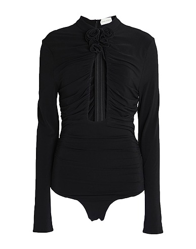 MAGDA BUTRYM TOPWEAR Black 85% Viscose, 15% Elastane