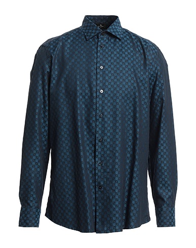 ETRO Solid color shirt Black 100% Cotton