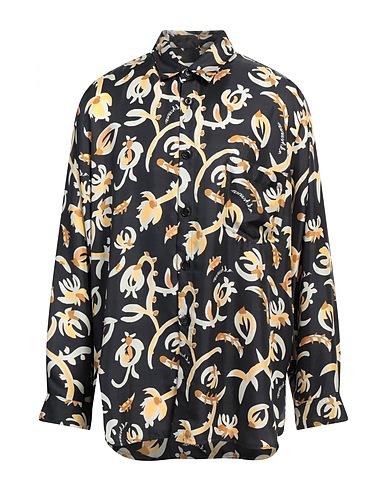 NANUSHKA Hemd mit Muster Schwarz 100% Baumwolle
