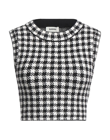 SANDRO TOPWEAR Nero 54% Poliammide, 45% Viscosa, 1% Elastan