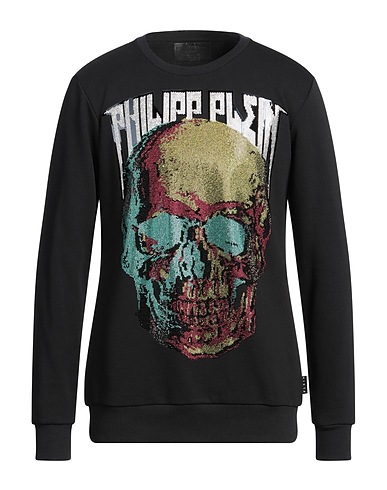 PHILIPP PLEIN Sweatshirt Black 85% Cotton, 15% Polyester