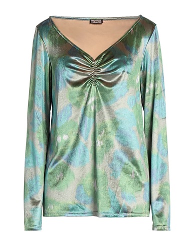 MALÌPARMI Top Green 90% Polyester, 10% Elastic fibres