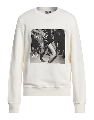DIESEL Sweatshirt White 100% Cotton, Elastane