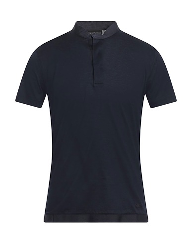 EMPORIO ARMANI Basic T-Shirt Midnight blue 100% Cotton